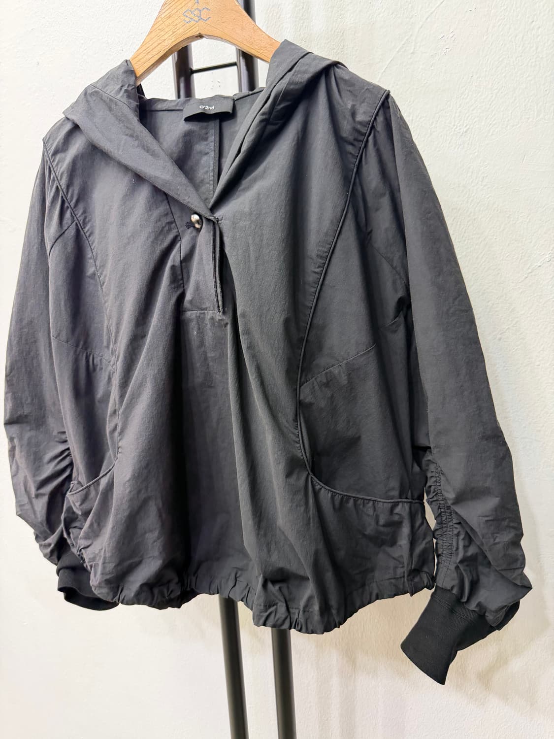 정품) O2ND 오즈세컨 22ss 오버핏 아노락 바람막이 자켓 76 상품이미지2