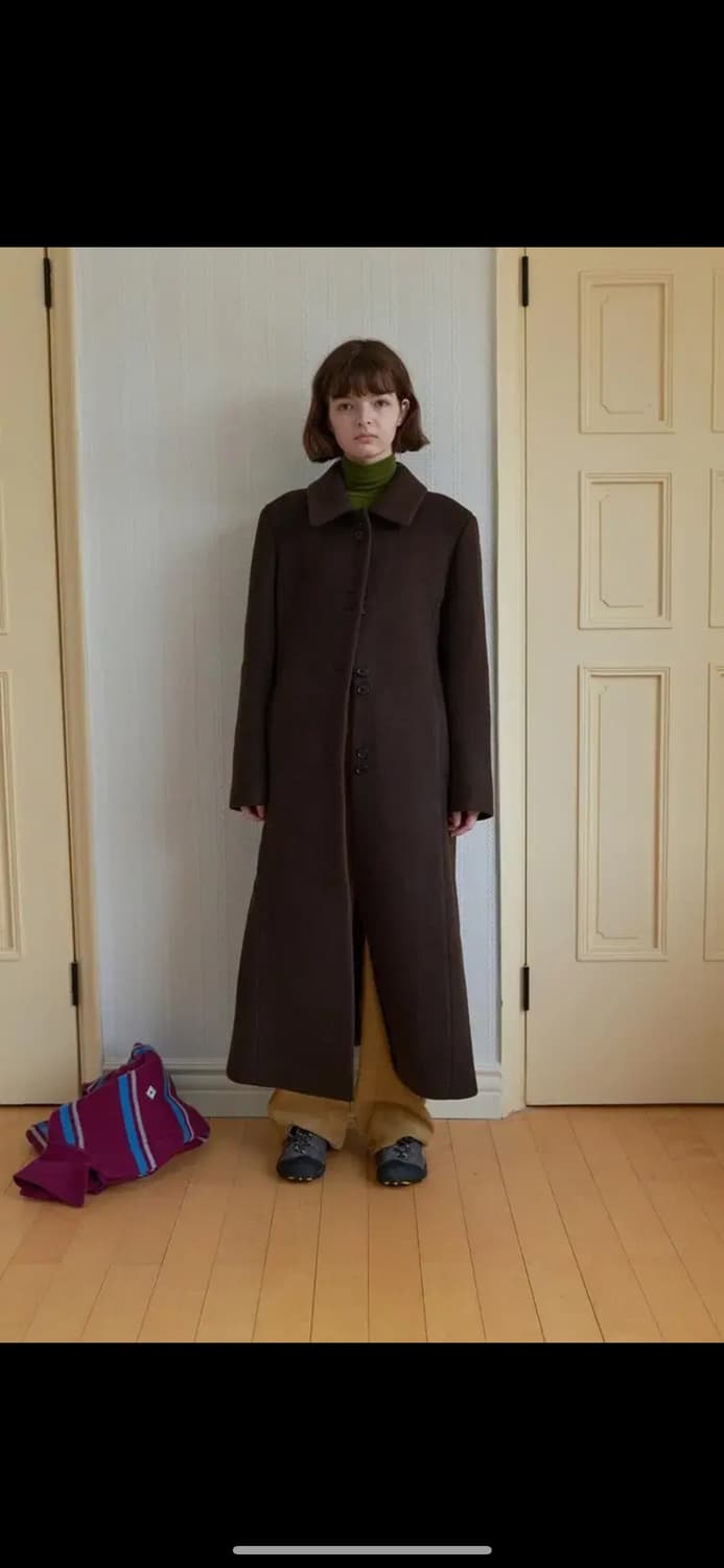노컨텐츠 클래식 롱 코트 브라운 상품이미지2