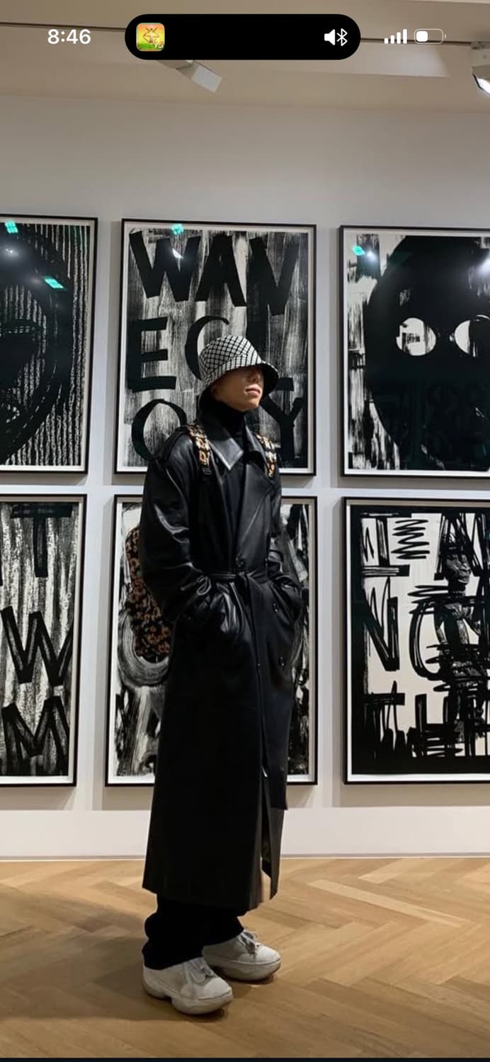 인스턴트펑크 리얼레더 트렌치코트 상품이미지5