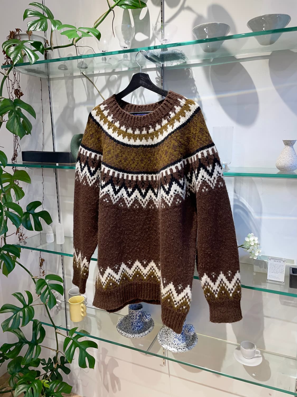 준야와타나베 fair isle sweater 상품이미지5