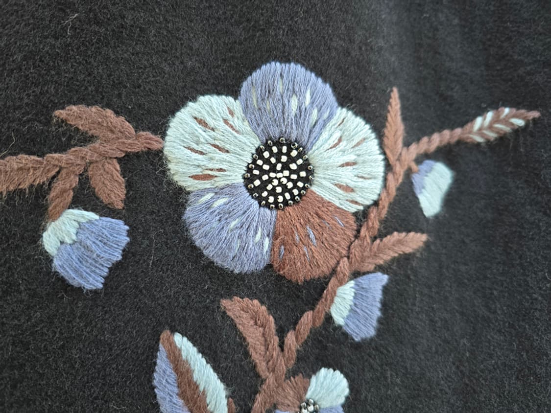 00s 미우미우 자수 울 스커트 (made in italy) 상품이미지4