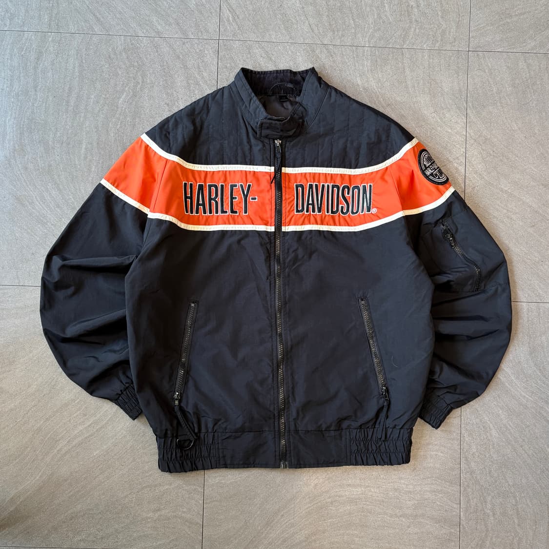 할리데이비슨 정품 나일론 블랙 자켓  상품이미지1