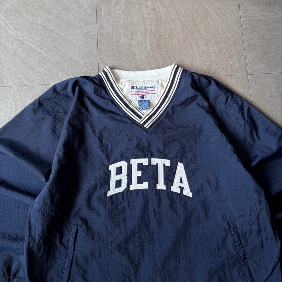 챔피온 정품 네이비 나일론 웜업 상품이미지3