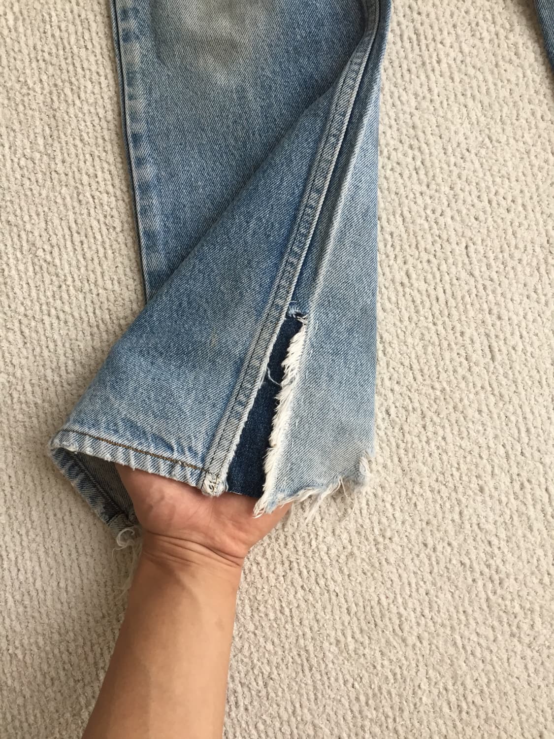 80‘s levis 리바이스 517 부츠컷 데님 굿에이징 상품이미지4