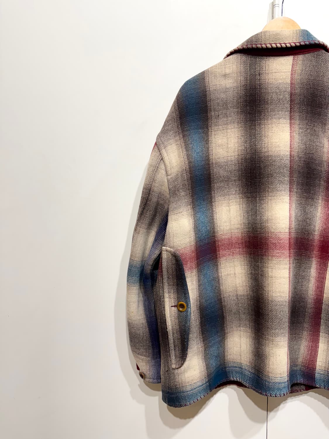 BENETTON 베네통 울 체크 자켓 상품이미지6