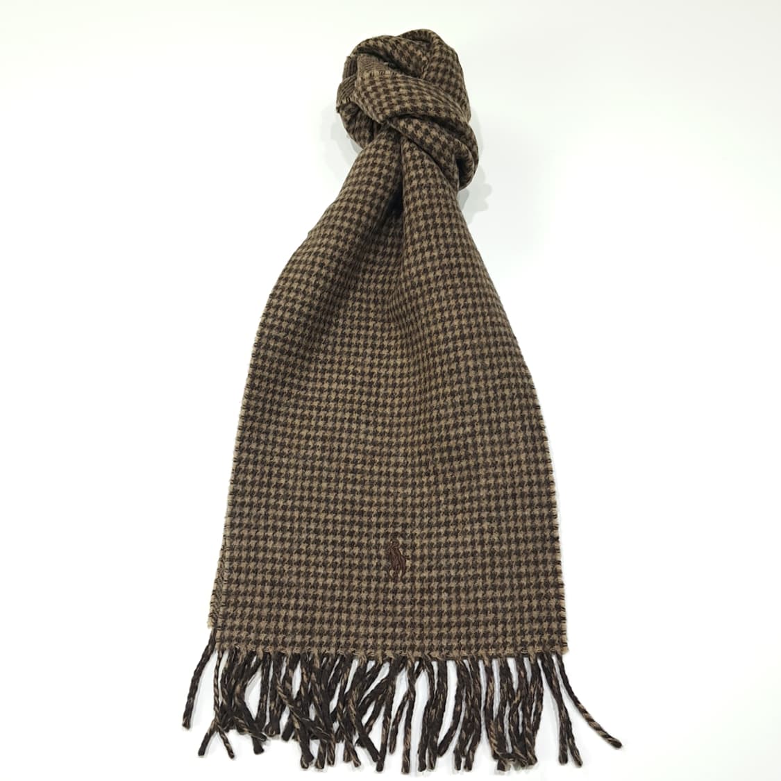 MX452 폴로 브라운 하운드투스 헤링본 머플러 목도리 상품이미지1