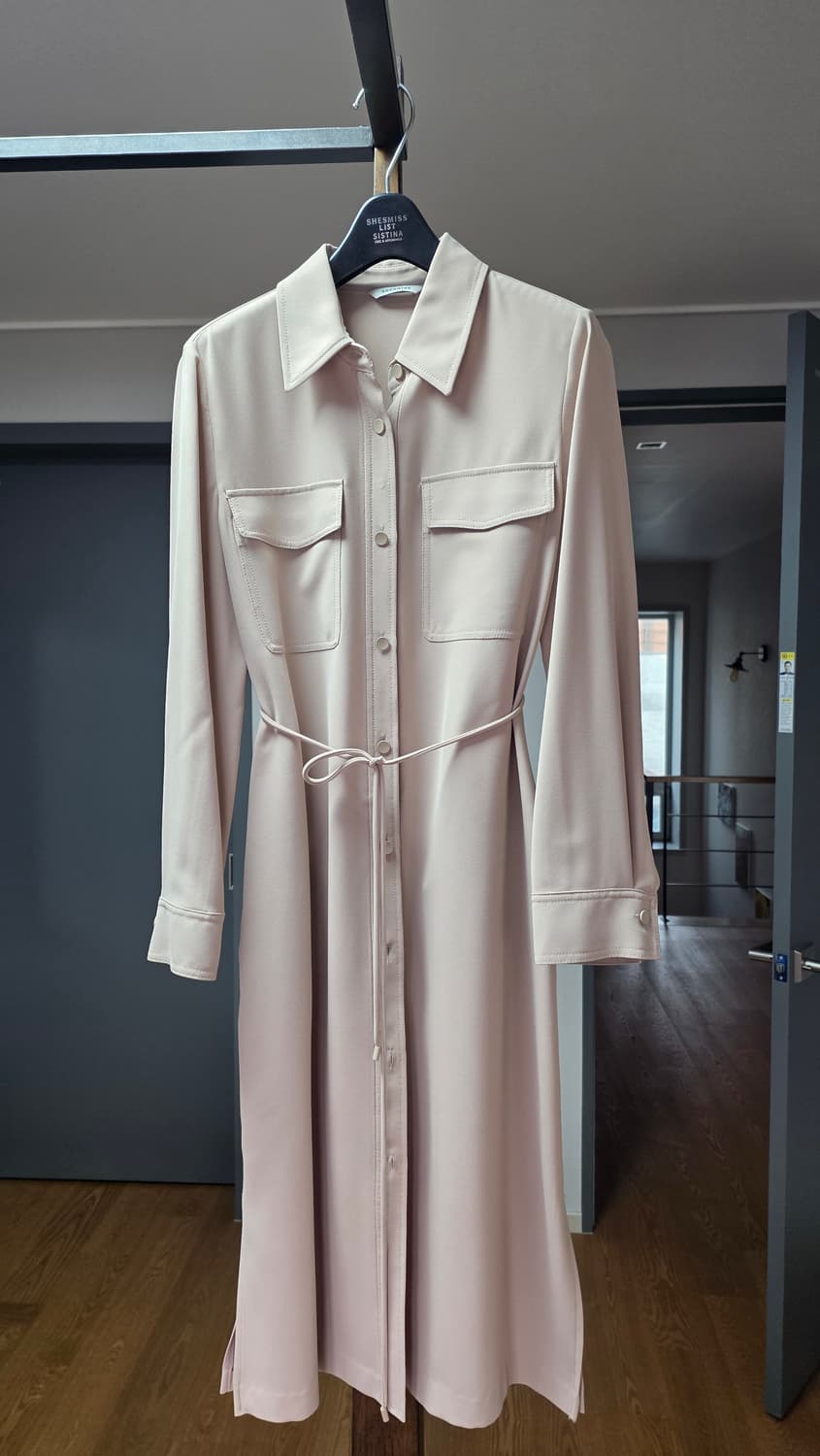 쉬즈미스 셔츠 원피스 (pink beige) 상품이미지1