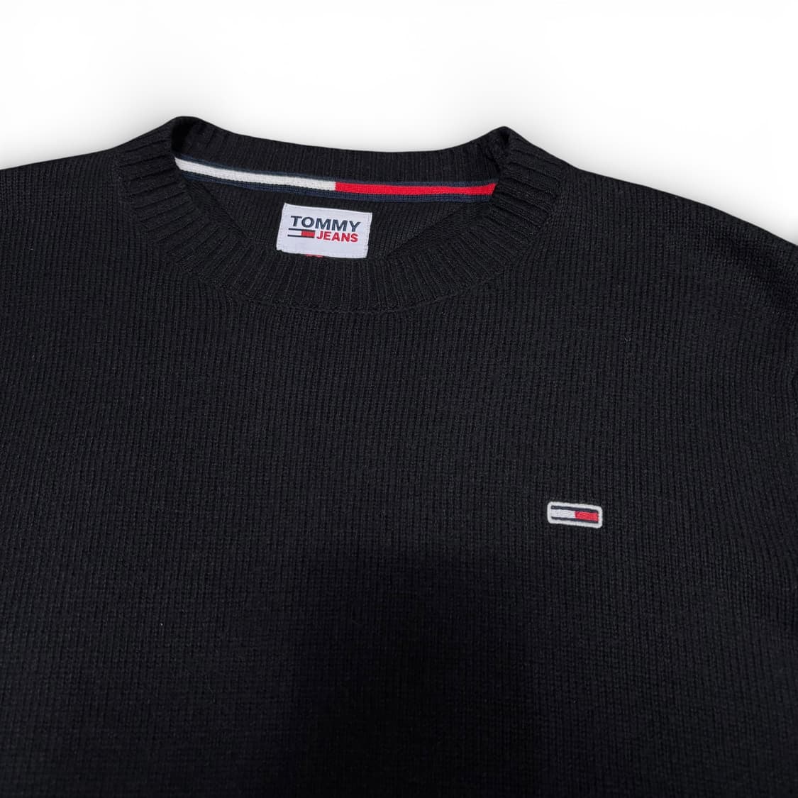 M 타미 진스 블랙 스몰로고 울 니트 상품이미지3