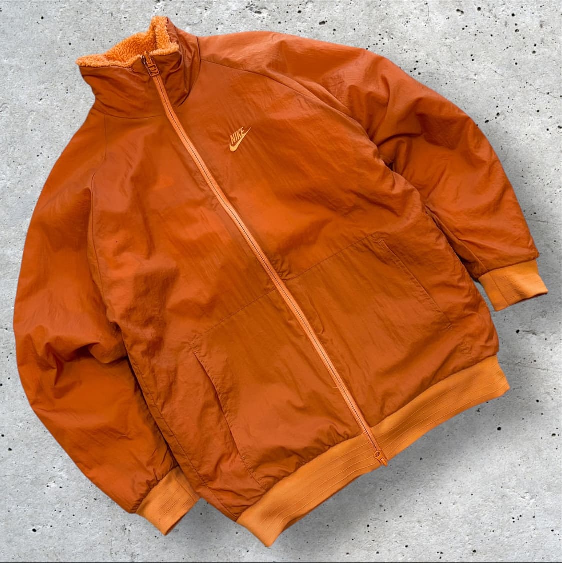 [L] 나이키 리버시블 빅스우시 핫커리 오렌지 뽀글이 후리스 C489 상품이미지2