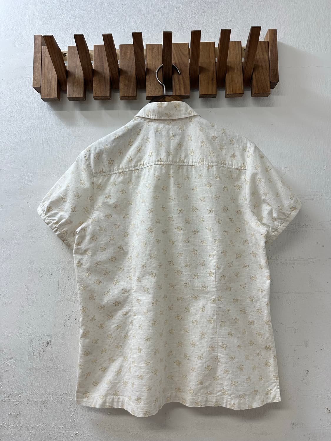 일본빈티지 East Boy 이스트보이 플라워 패턴 포켓 반팔 블라우스 상품이미지5