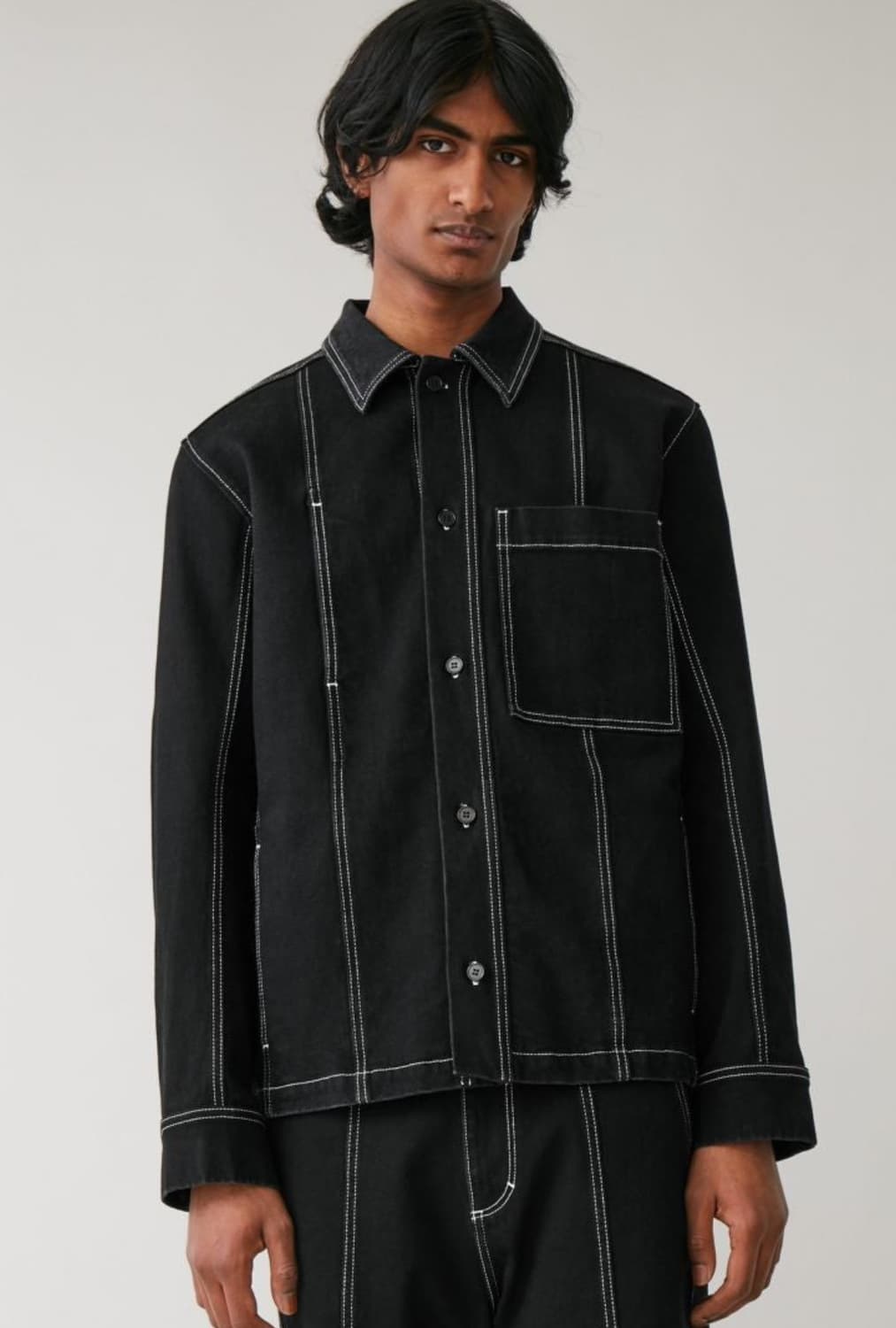 (구매) 코스 22시즌 탑스티칭 데님 팬츠 M,L 사이즈 구합니다 상품이미지2