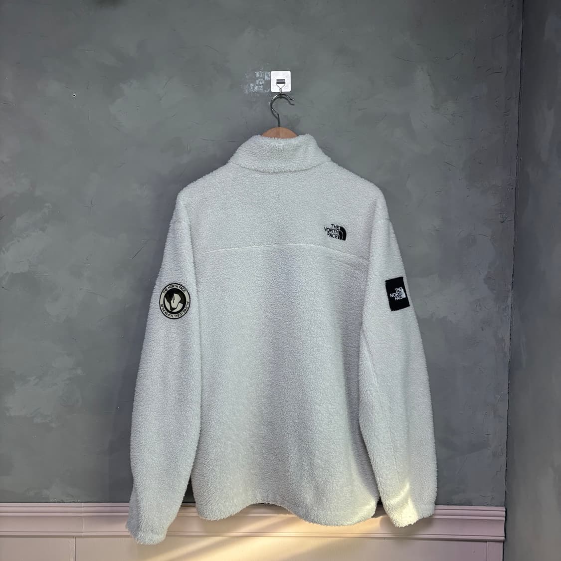 노스페이스 플리스 화이트 브라운 상품이미지4