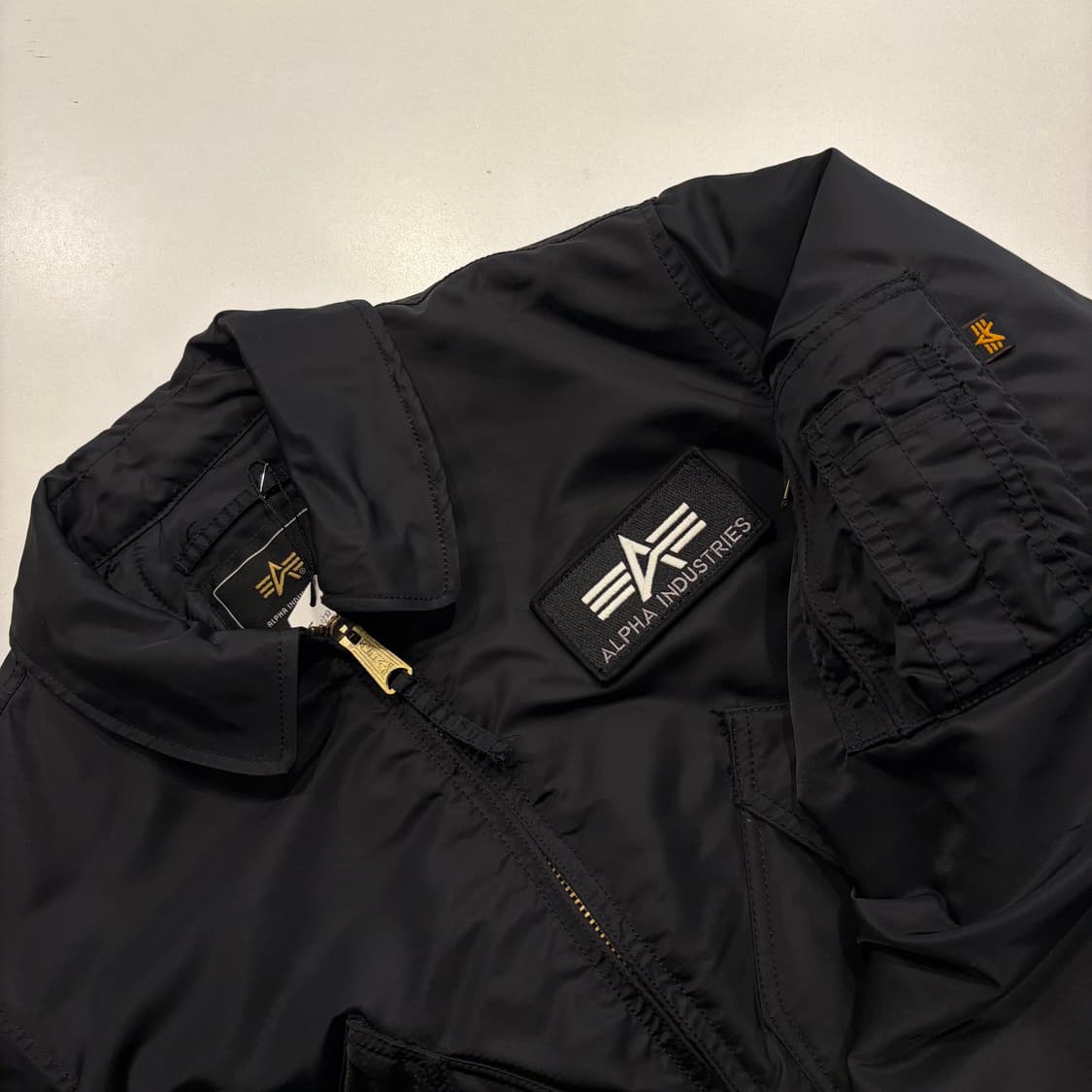 [S] 알파인더스트리 CWU-45 블랙 봄버 자켓 C578 상품이미지3