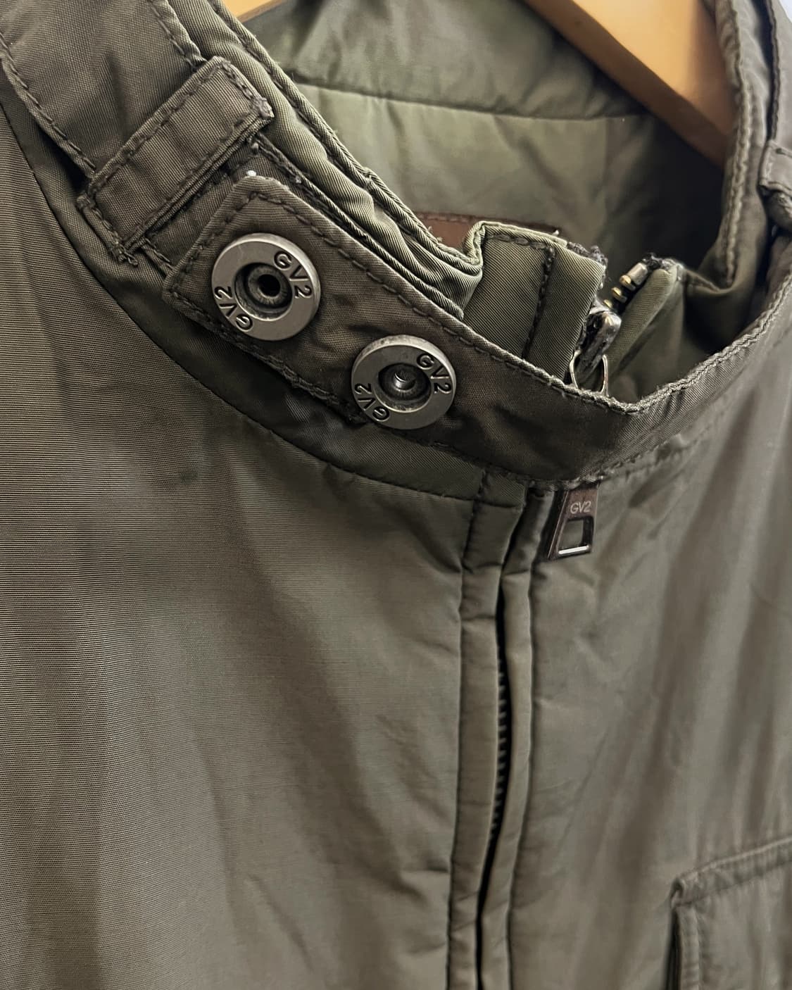 올드 빈티지 카키 바이커 자켓 상품이미지7