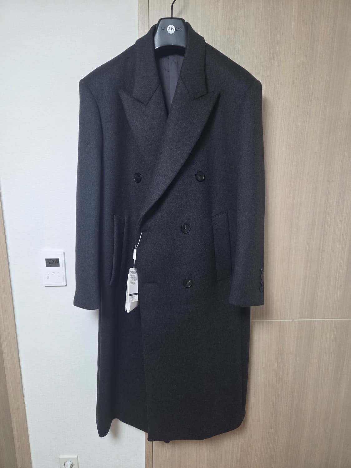 마마가리 오버사이즈 더블 브레스티드 챠콜(새상품) 46사이즈 상품이미지1