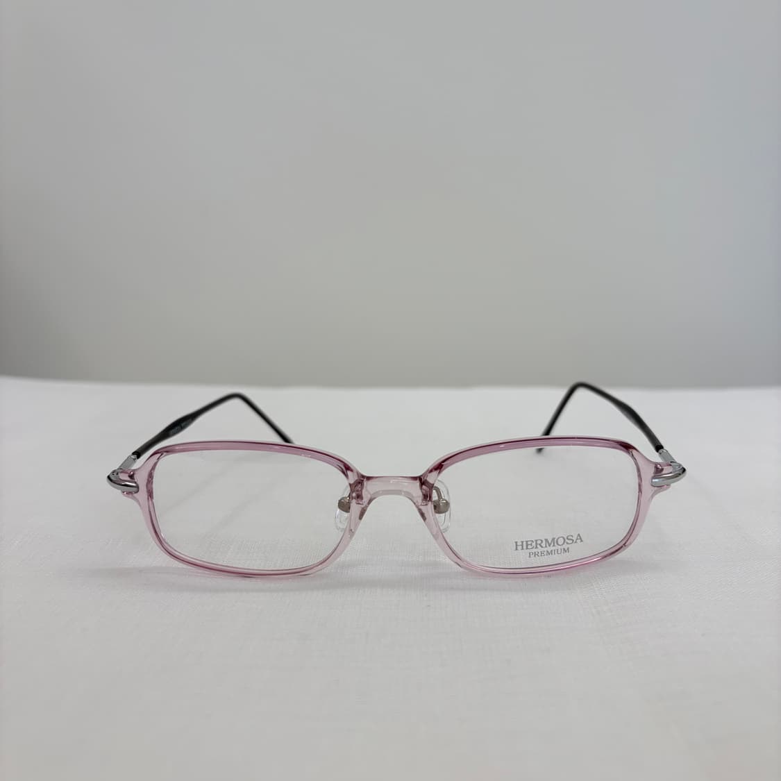 HERMOSA 핑크클리어 스퀘어 뿔테 상품이미지1