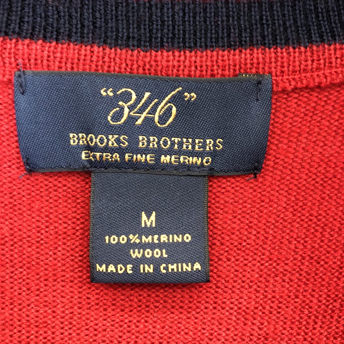 브룩스브라더스 메리노울 100% 니트베스트 M  상품이미지4