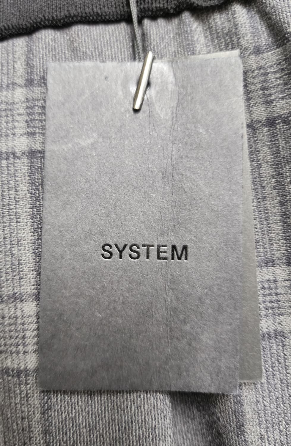 시스템 체크 여성바지 26 간절기~겨울 밴딩 와이드팬츠 WM16 상품이미지4