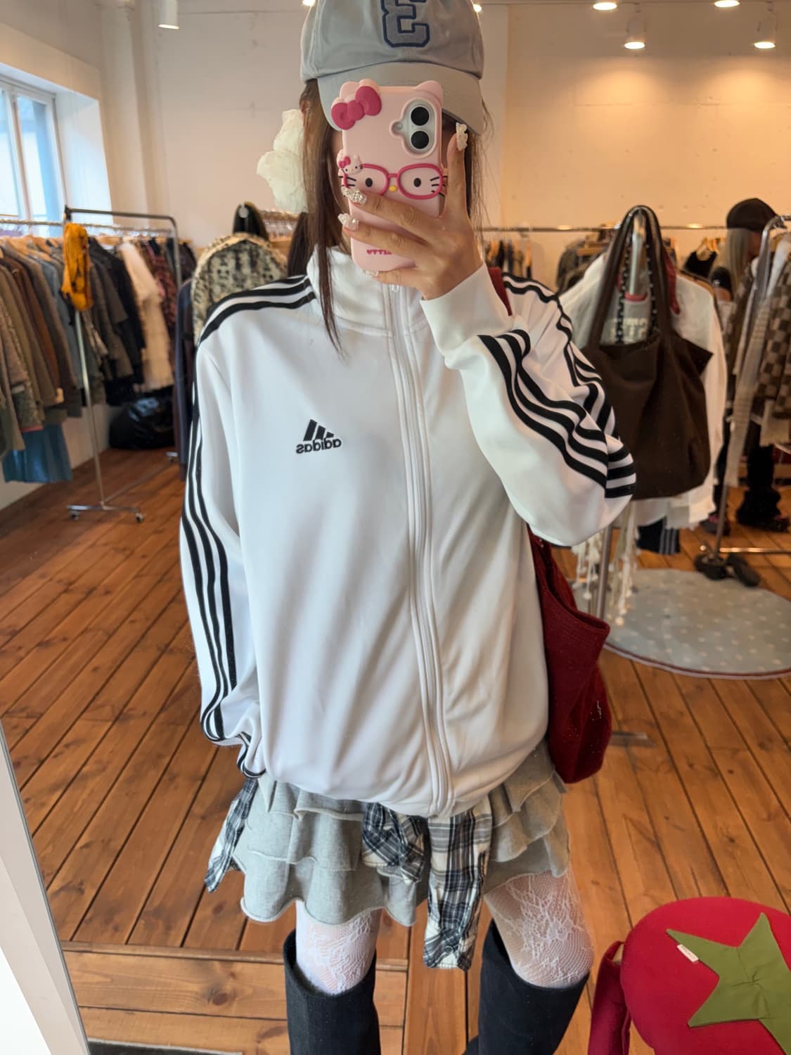 아디다스 화이트 블랙 져지 상품이미지2