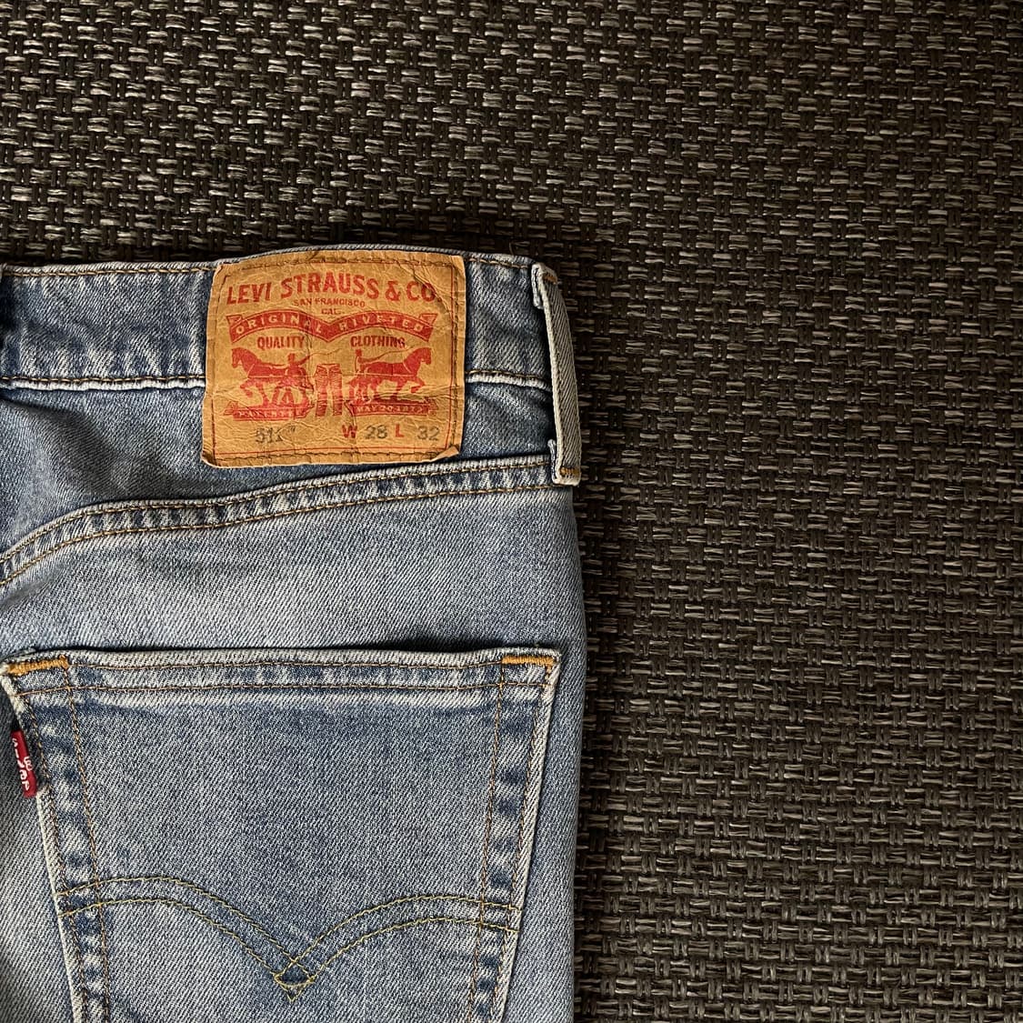 (28) 리바이스 511 28X32 연청 데님 팬츠 상품이미지5