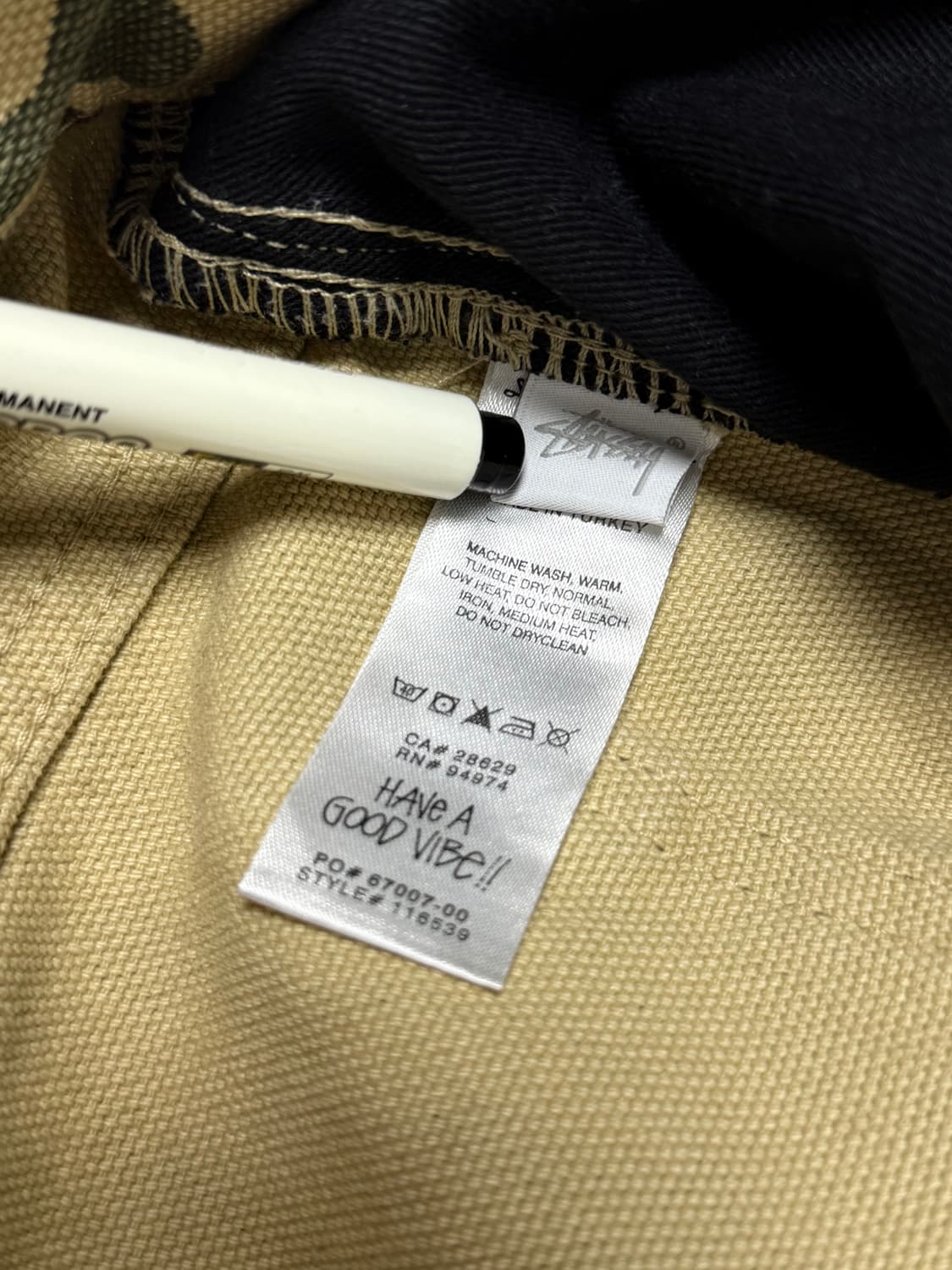 스투시 워크기어 더블니 캔버스  카모 팬츠 34 상품이미지5