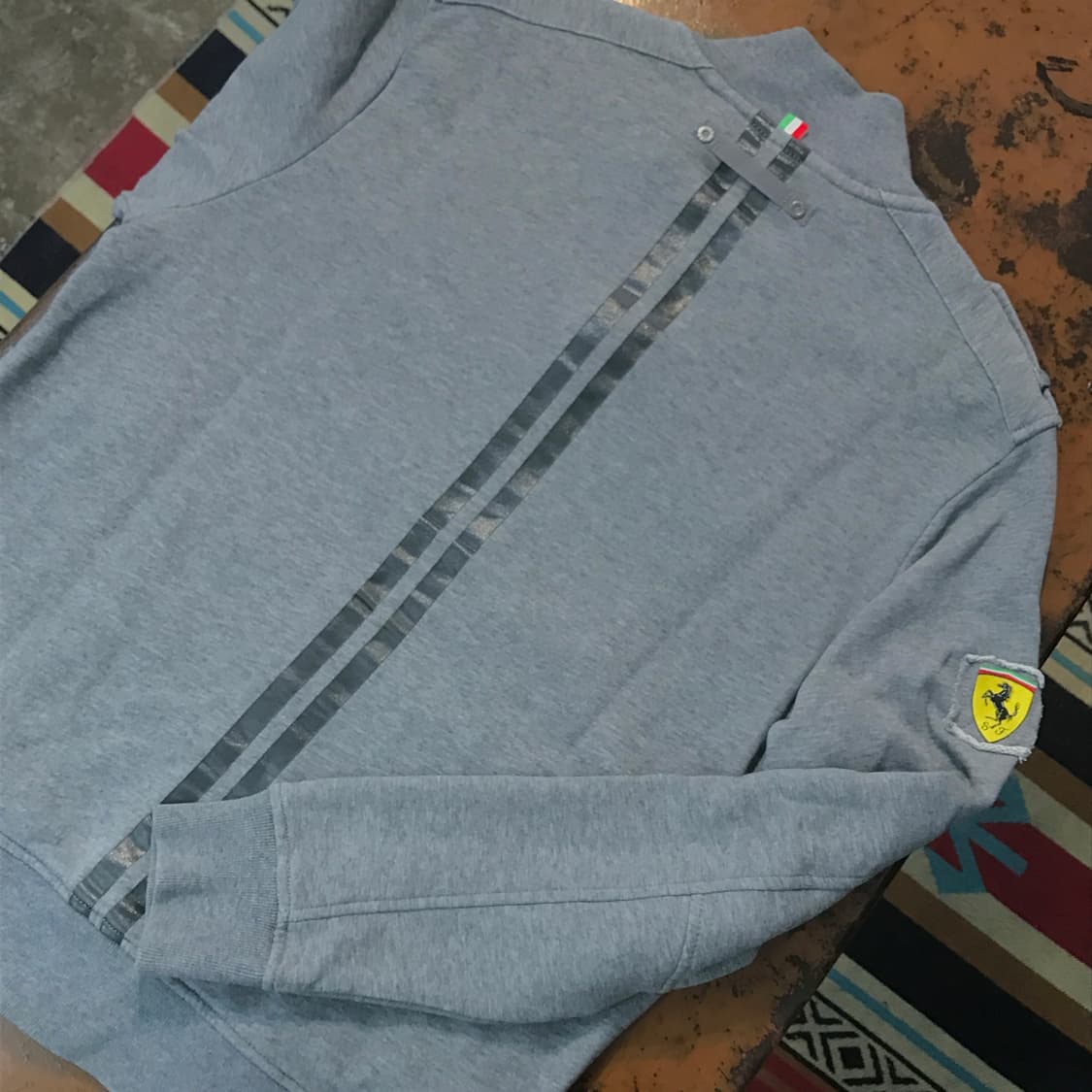 푸마 페라리 그레이 견장 집업 져지 자켓 남성 105 여성 루즈핏 상품이미지7