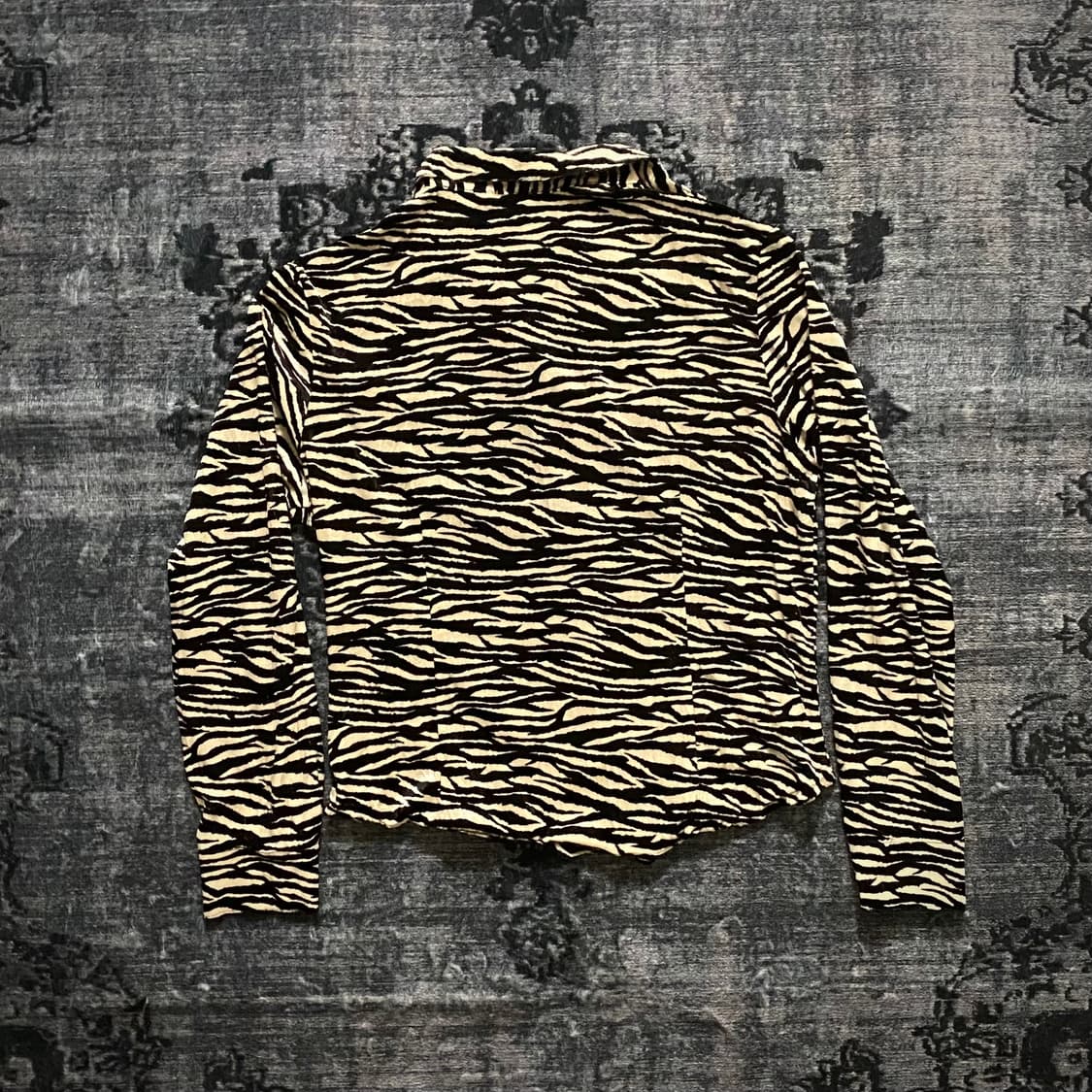 Zebra Pattern Y2K Cardigan  상품이미지5