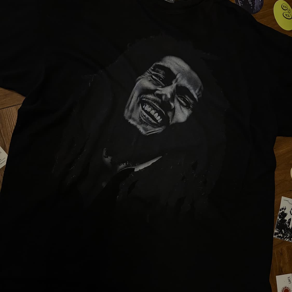 90s bob marley 빅 프린팅 오버사이즈 티셔츠 상품이미지2