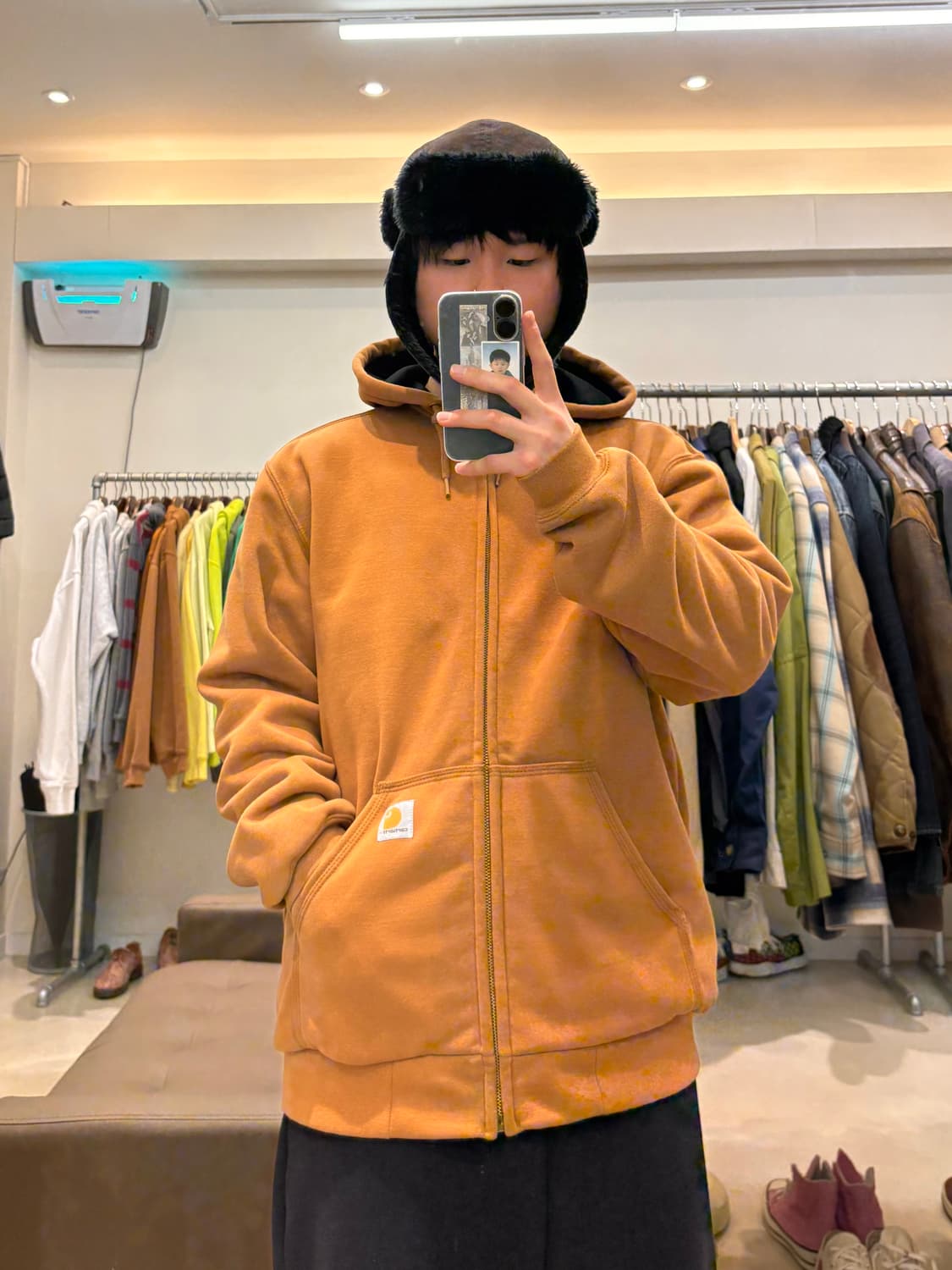 칼하트 써멀 후드 집업 상품이미지9