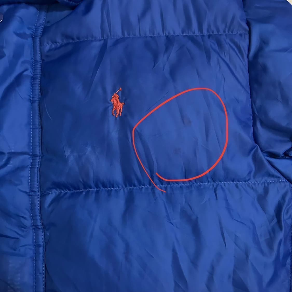 폴로 랄프 로렌의 로열 블루 패딩 자켓 상품이미지5