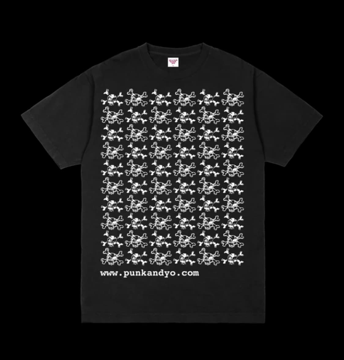 펑크앤요 스컬즈 반팔티(M) punkandyo skullz T-shirt 상품이미지1