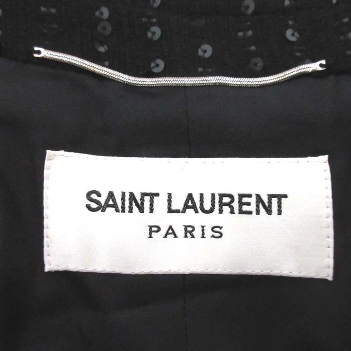 [BTS 지민님 착용] 생로랑 22AW 엠벨리시드 트위드 코트 상품이미지10