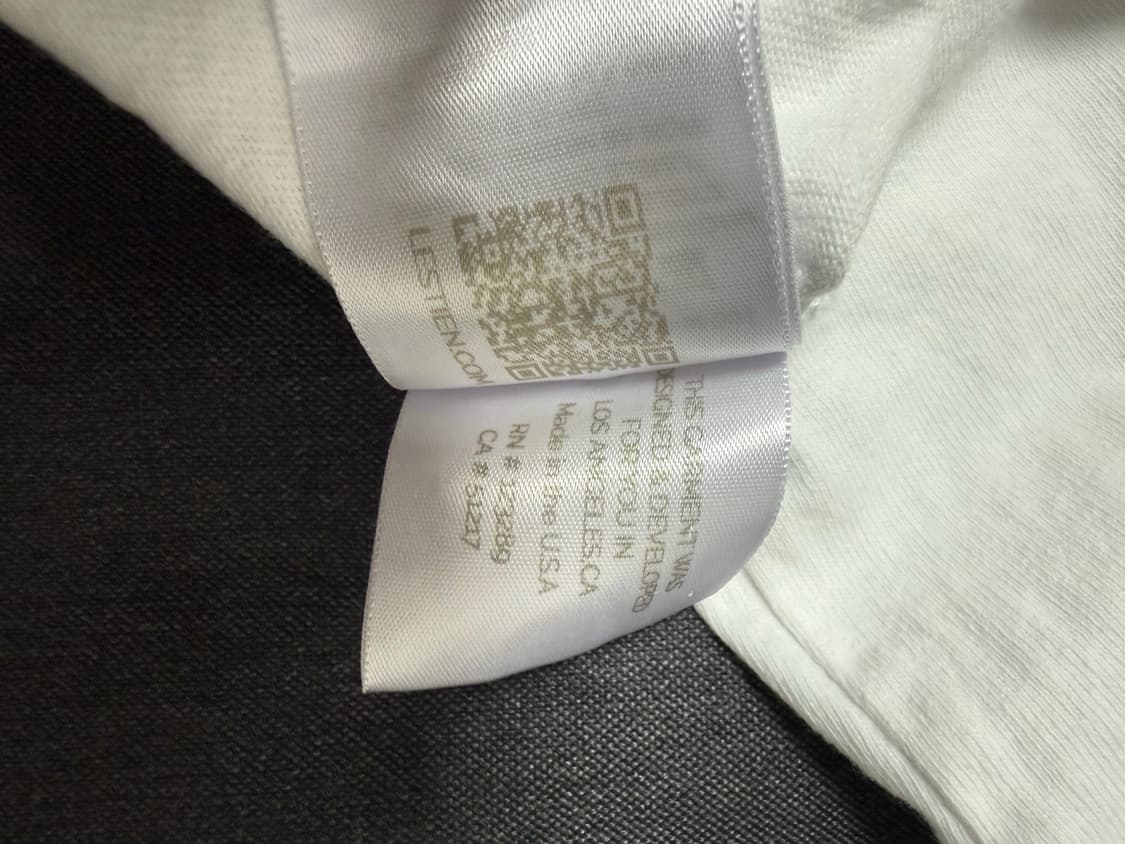 LES TIEN 화이트 목업 반팔 티셔츠 상품이미지5