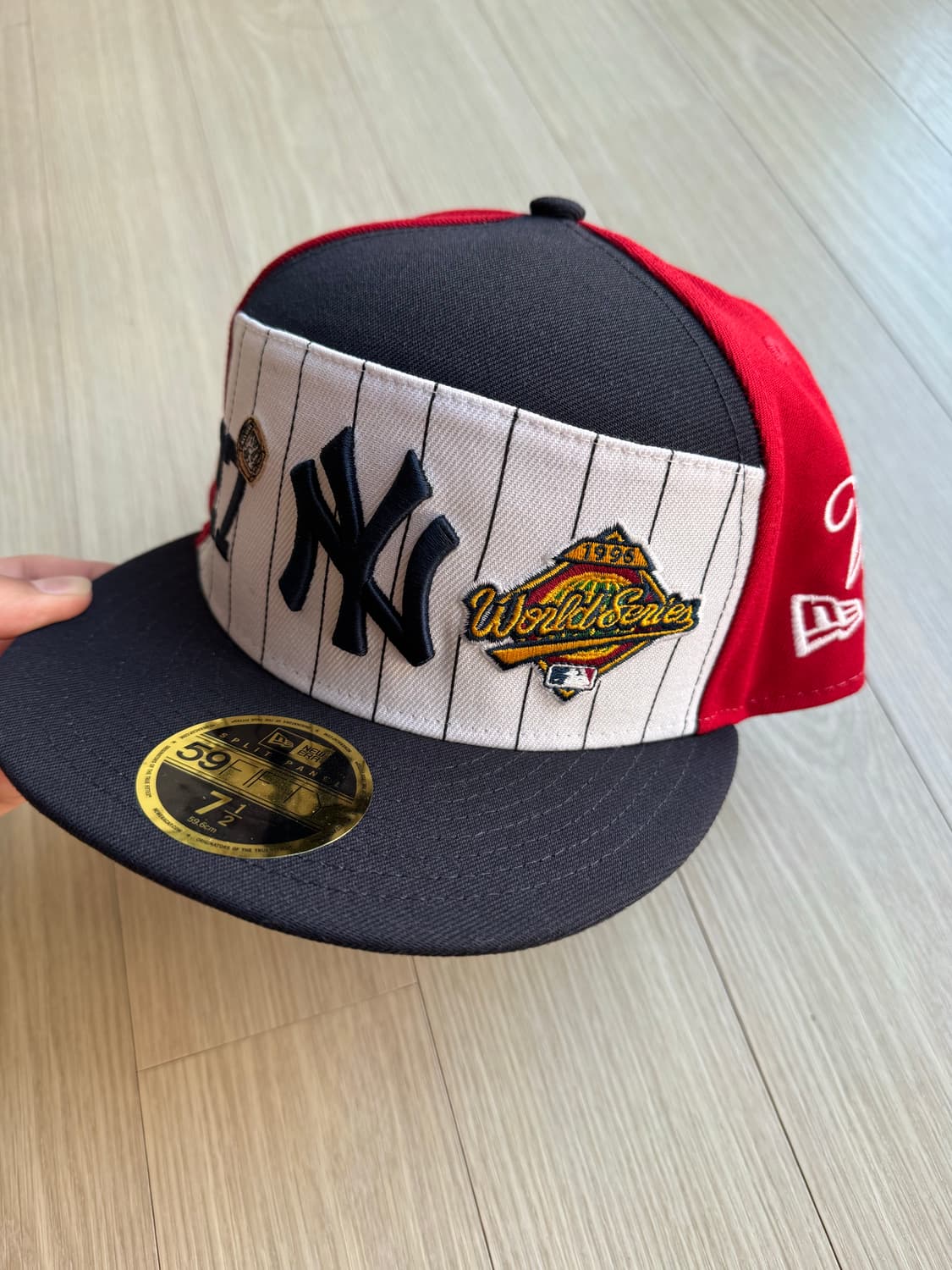 새상품 mlb 스크립트 스플릿 패널 59fifty 712 뉴욕양키스 상품이미지1