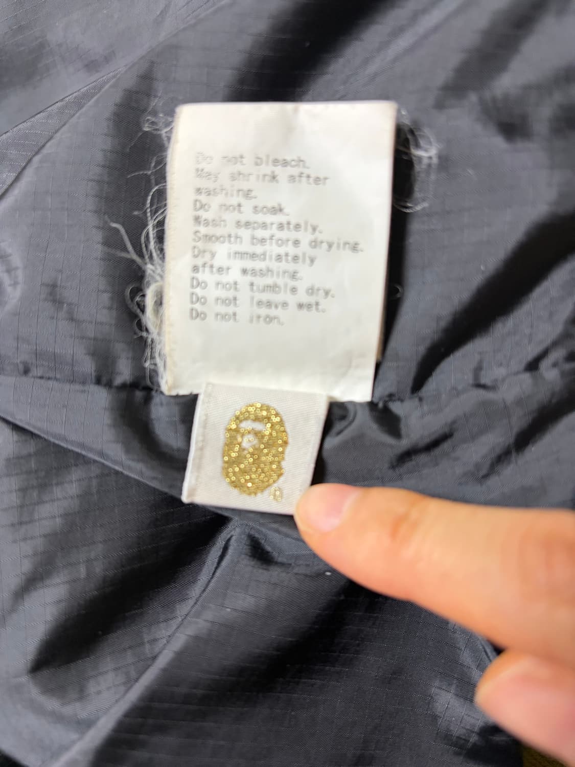 베이프 카모 녹계 보아털 샤크 후드집업 XL 상품이미지6