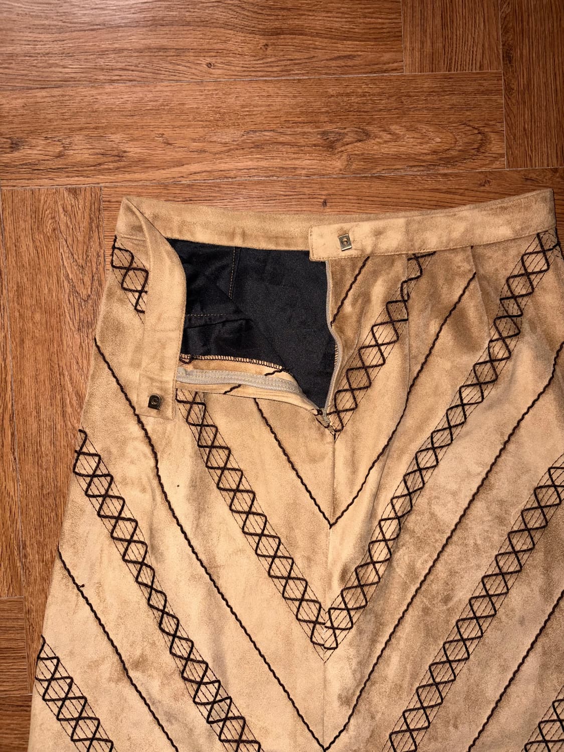 빈티지 프린지 미디스커트 상품이미지7