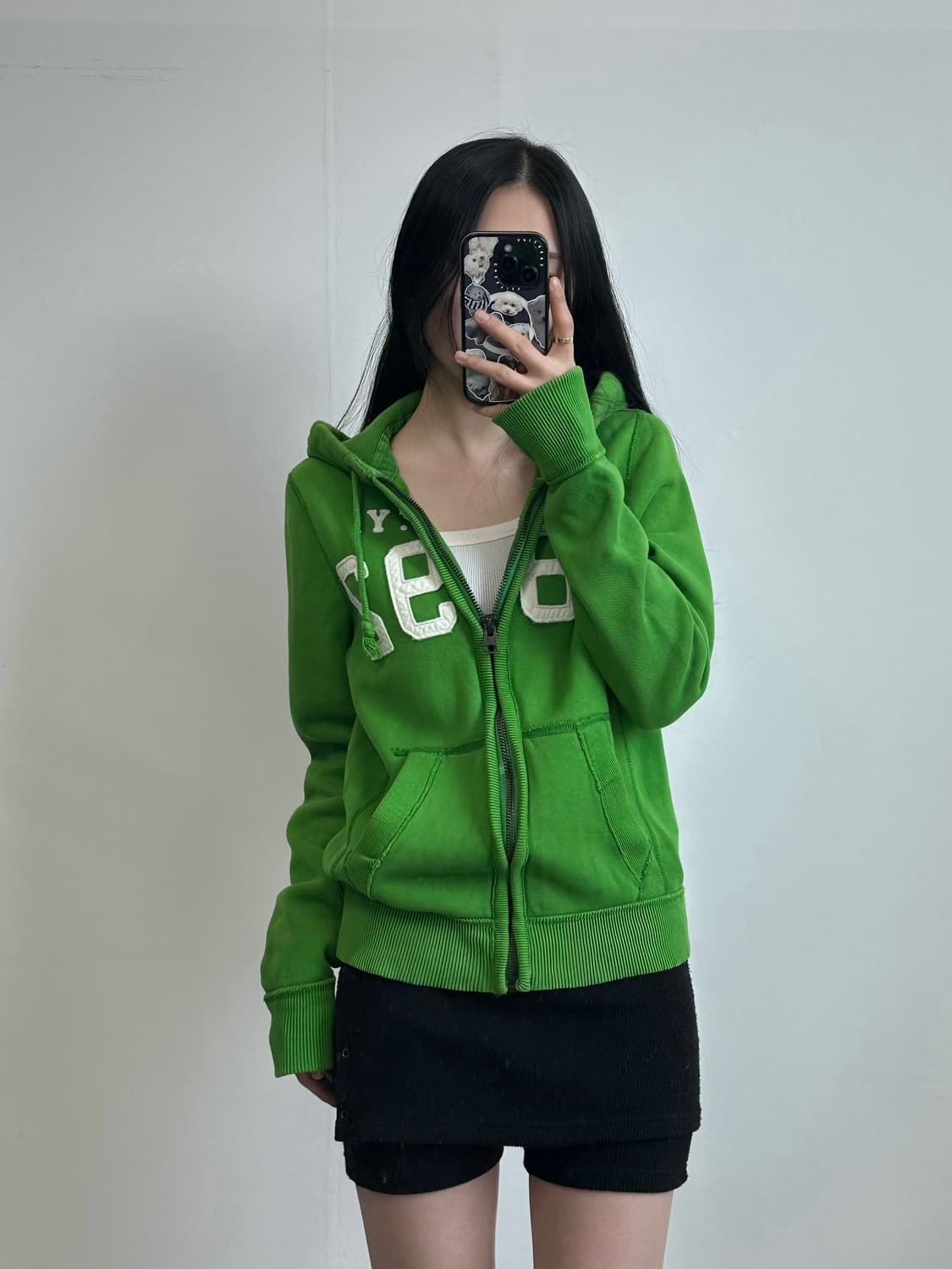 아베크롬비 y2k 와투케 그린 후드집업 상품이미지1