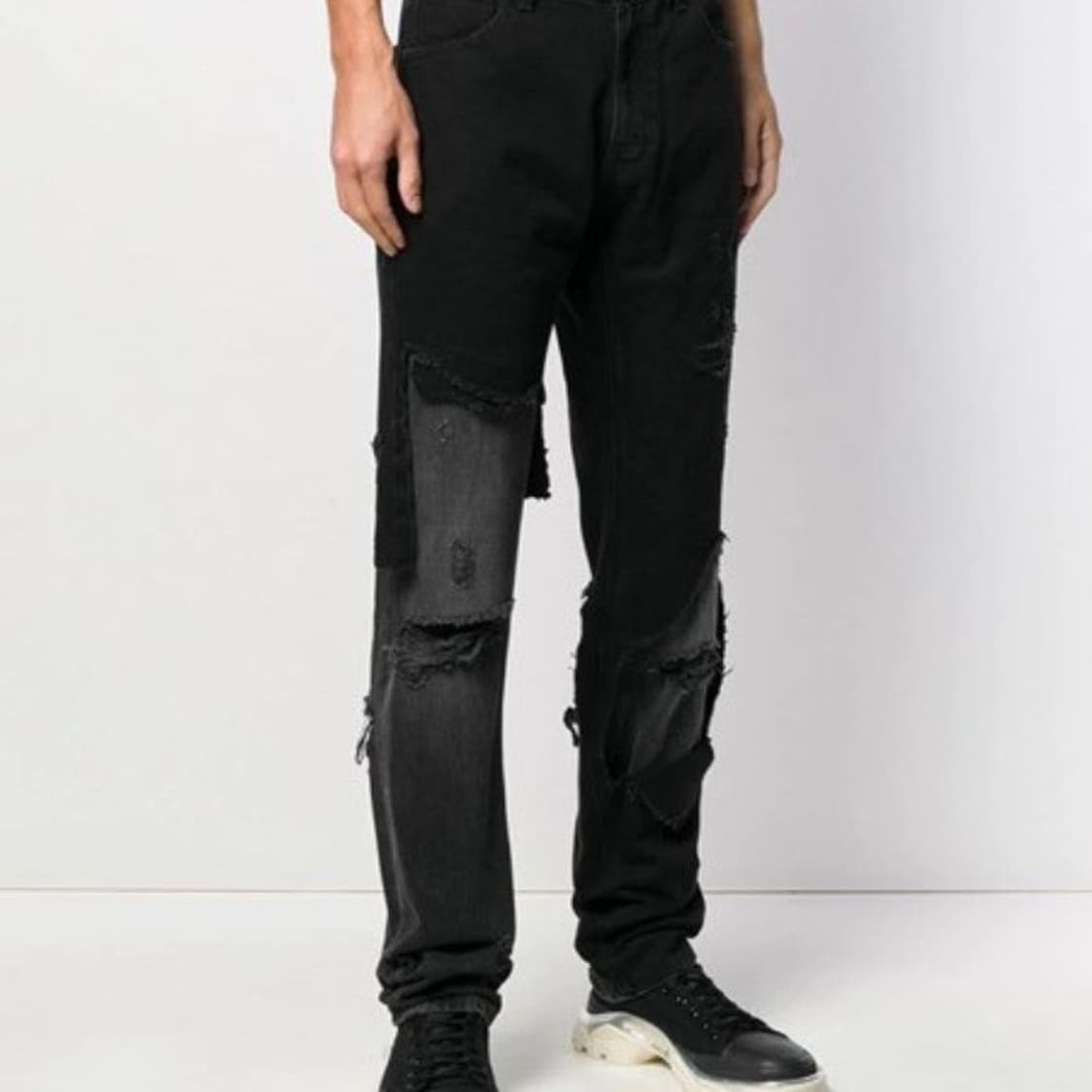 [30] 라프시몬스 19aw 디스트로이드진 슬림핏 상품이미지1