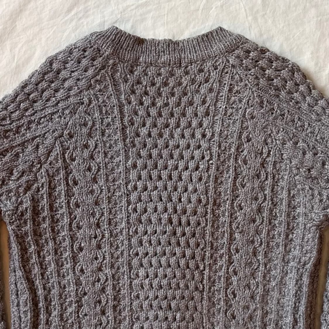 [100-102] 80s Ireland 도네갈 니트웨어 울 아란 니트 상품이미지8