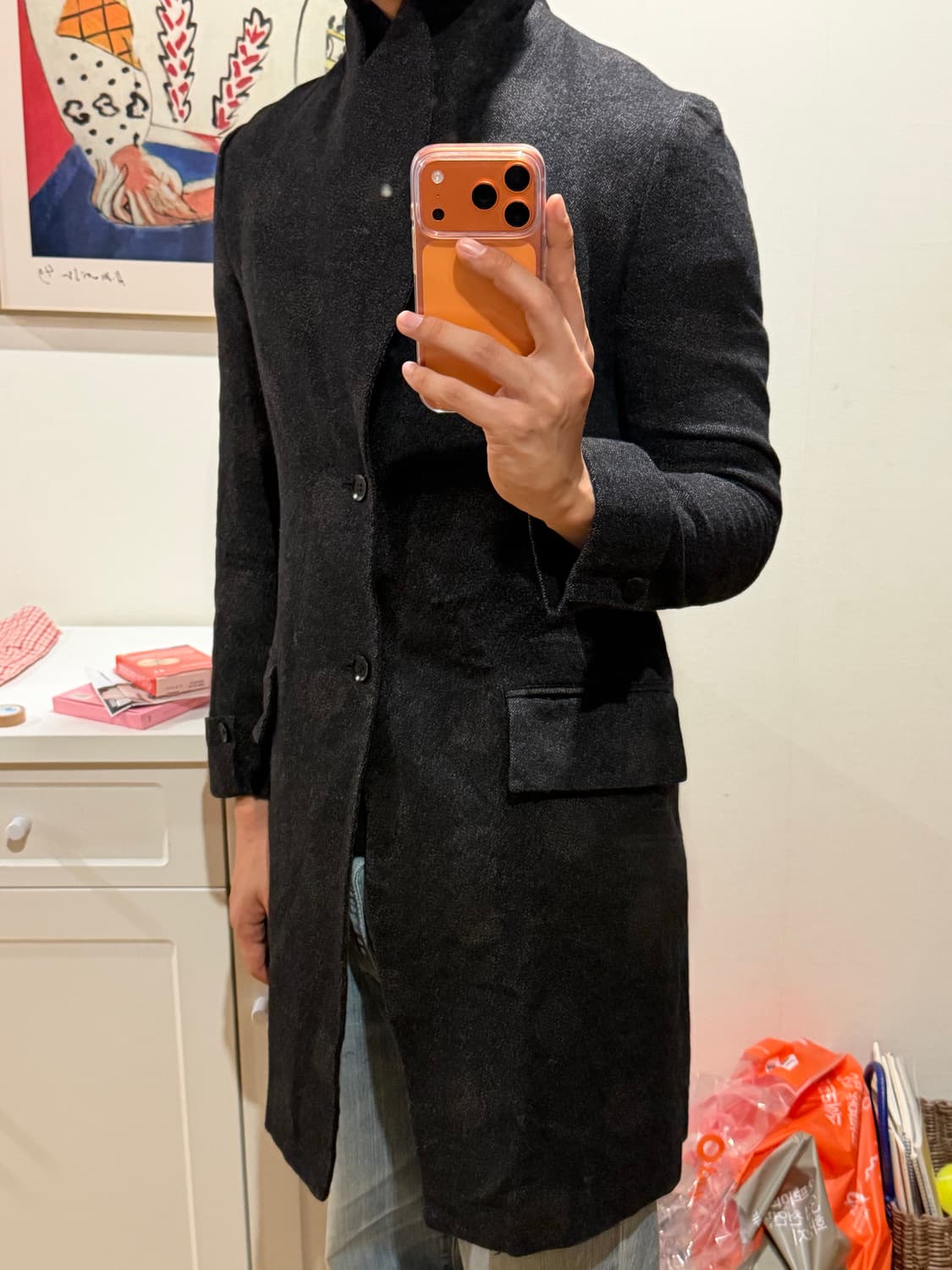 +NOIR dot jacquard coat 상품이미지4