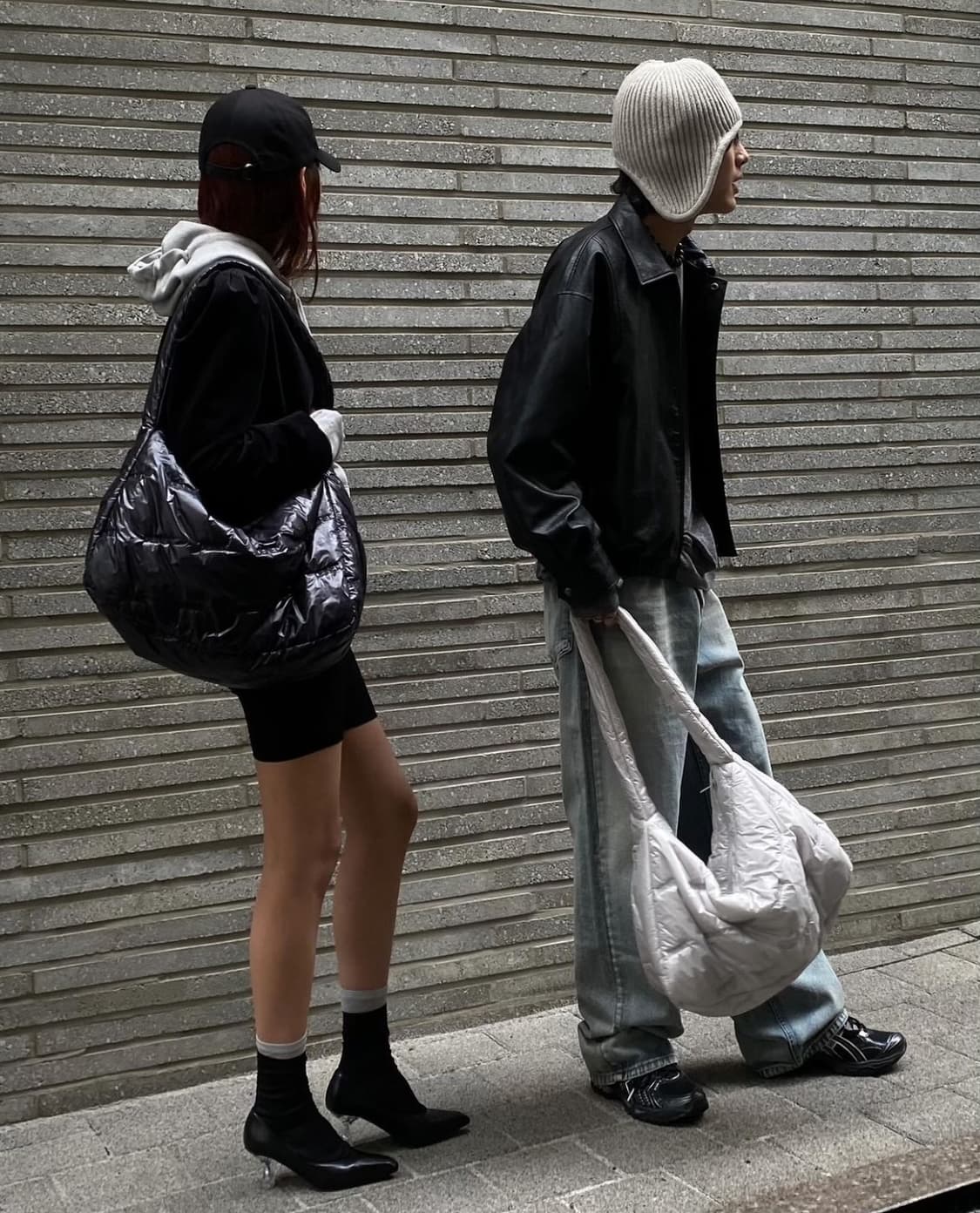 다이닛 ECO-LEATHER BOMBER BANDED JUMPER 상품이미지7