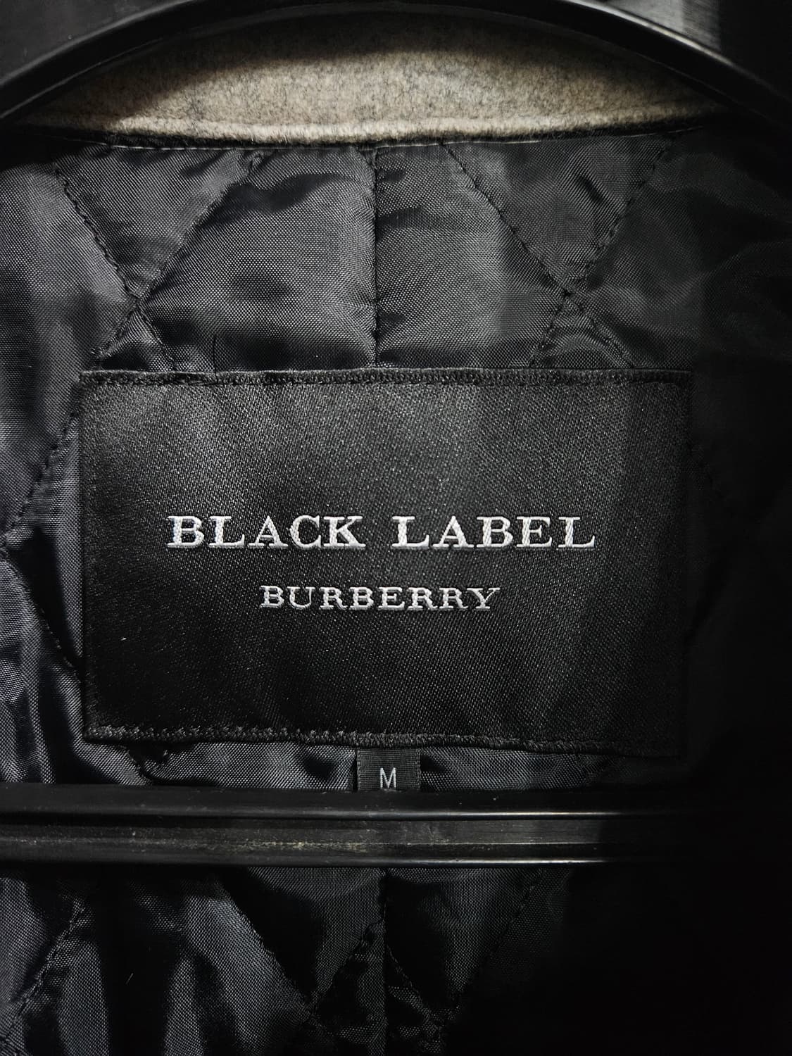 버버리 블랙라벨 아이보리 남성 슬림핏 95 반코트 자켓  상품이미지3