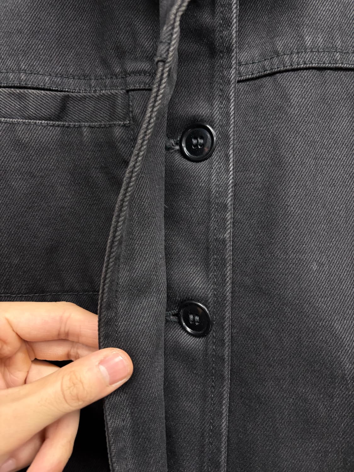 DKNY 트러커 흑청 포켓 데님 자켓 상품이미지7