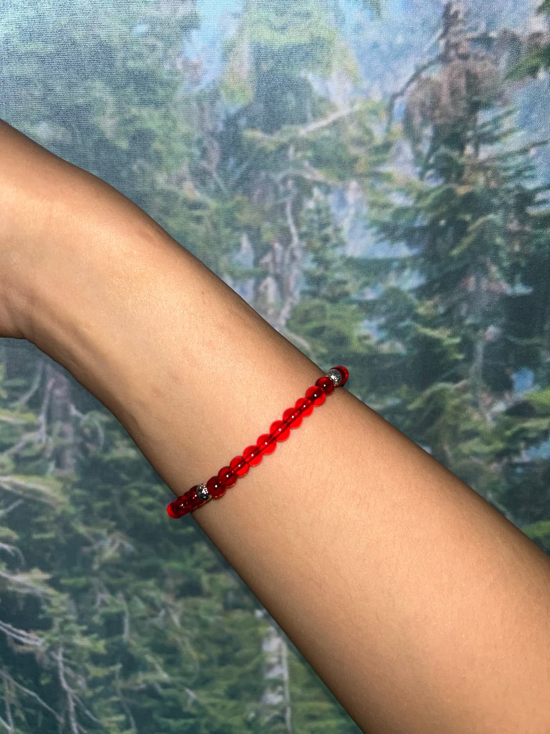 빈티지 비즈 레드 팔찌 / red bracelet 상품이미지2
