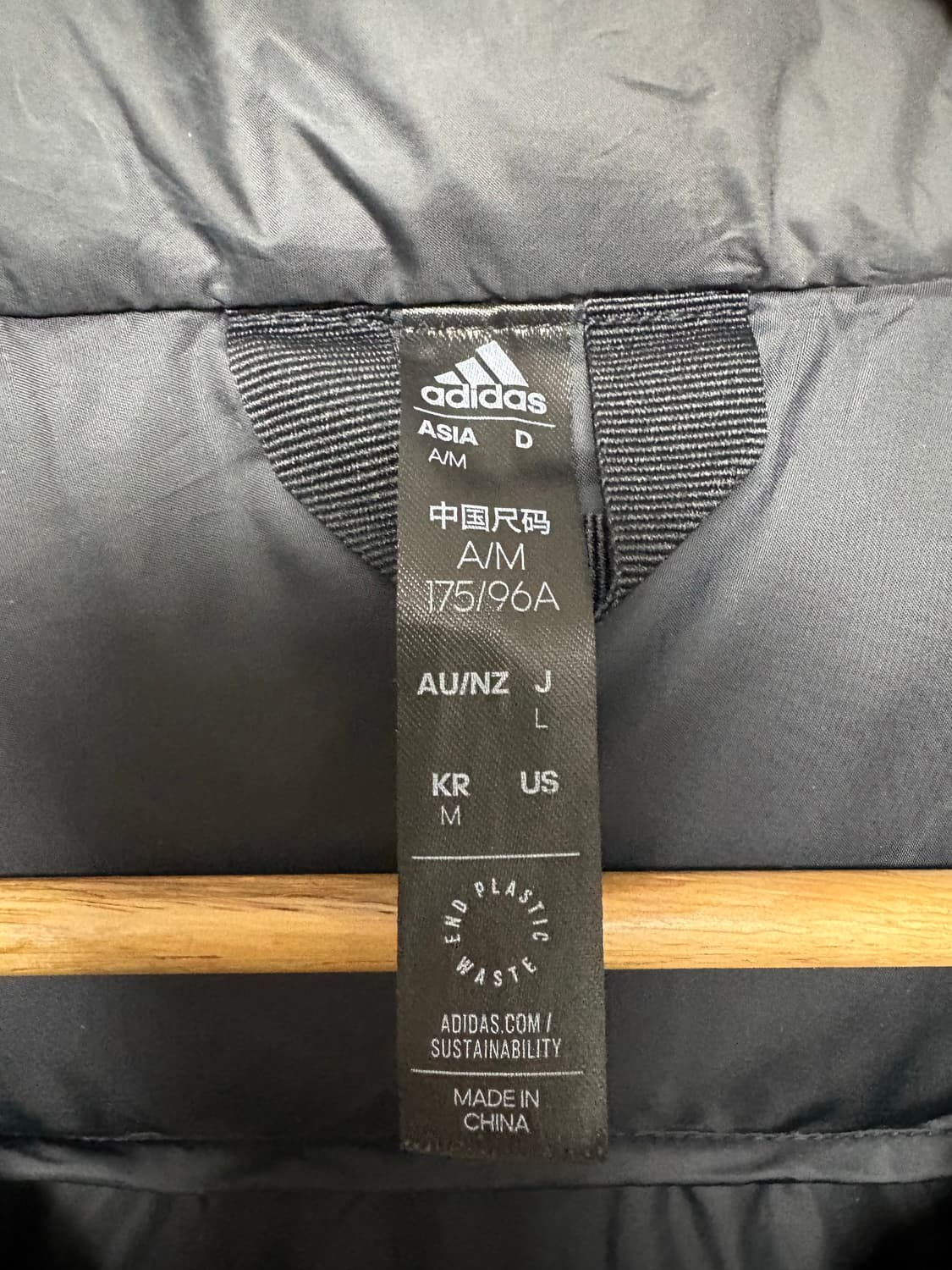 아디다스 3-스트라이프 레귤러 핏 롱 다운 패딩 상품이미지6