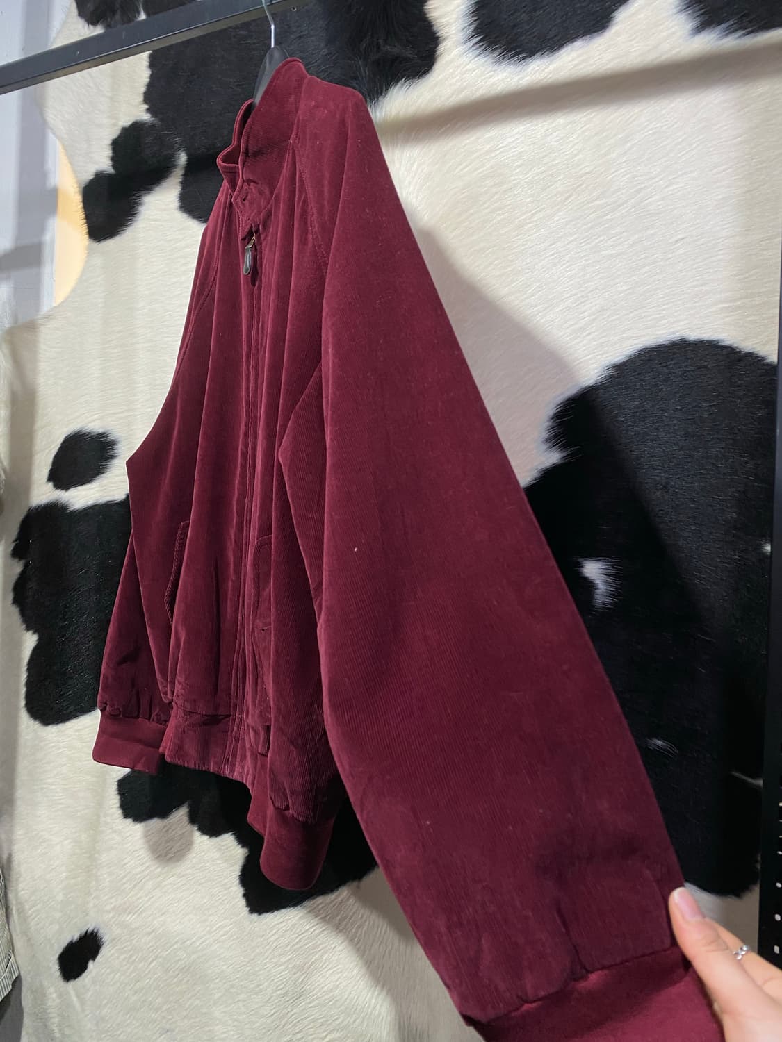 Brooks Brothers 버건디 코듀로이 봄버 상품이미지4