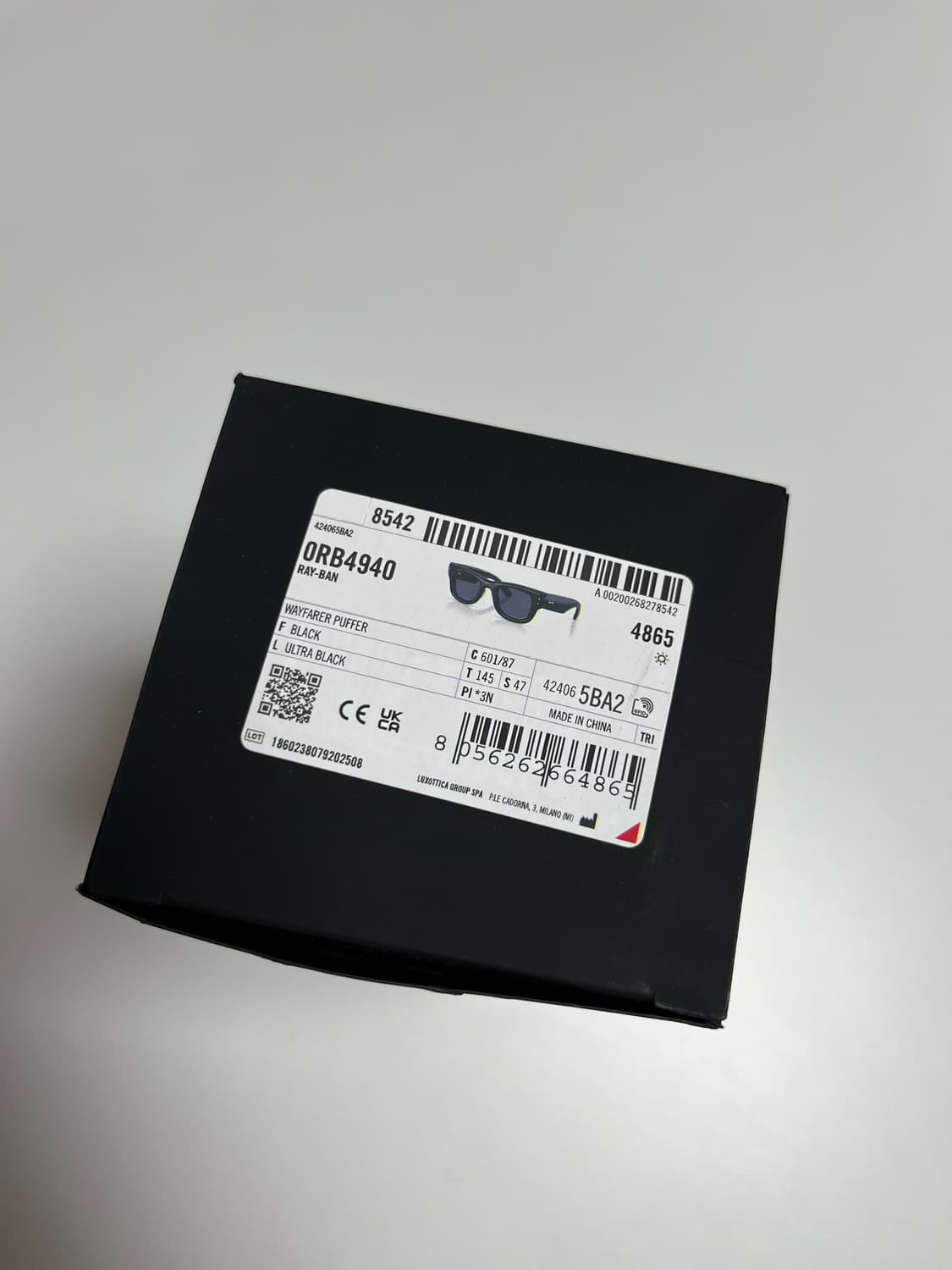 레이밴x에이셉라키 웨이페어러 푸퍼 제니 선글라스 새상품 상품이미지3