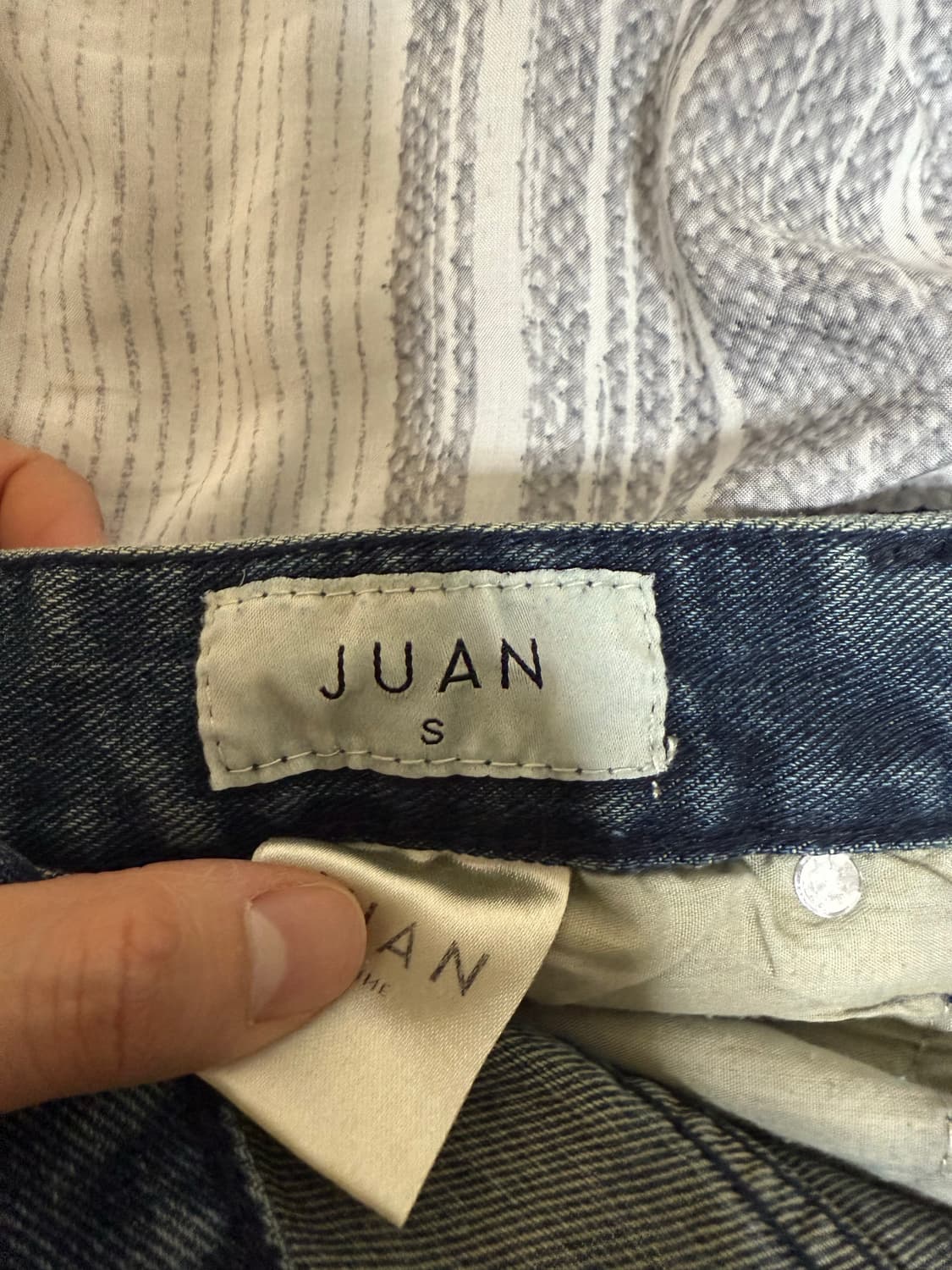 (S) 주앙옴므 더티 워시드 데님 팬츠 블루 상품이미지4