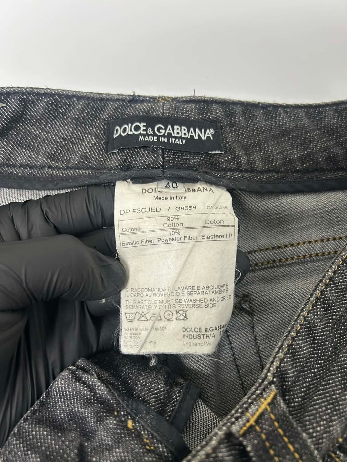 [40] 돌체앤가바나 인디고 집 플레이트 데님 팬츠 상품이미지3