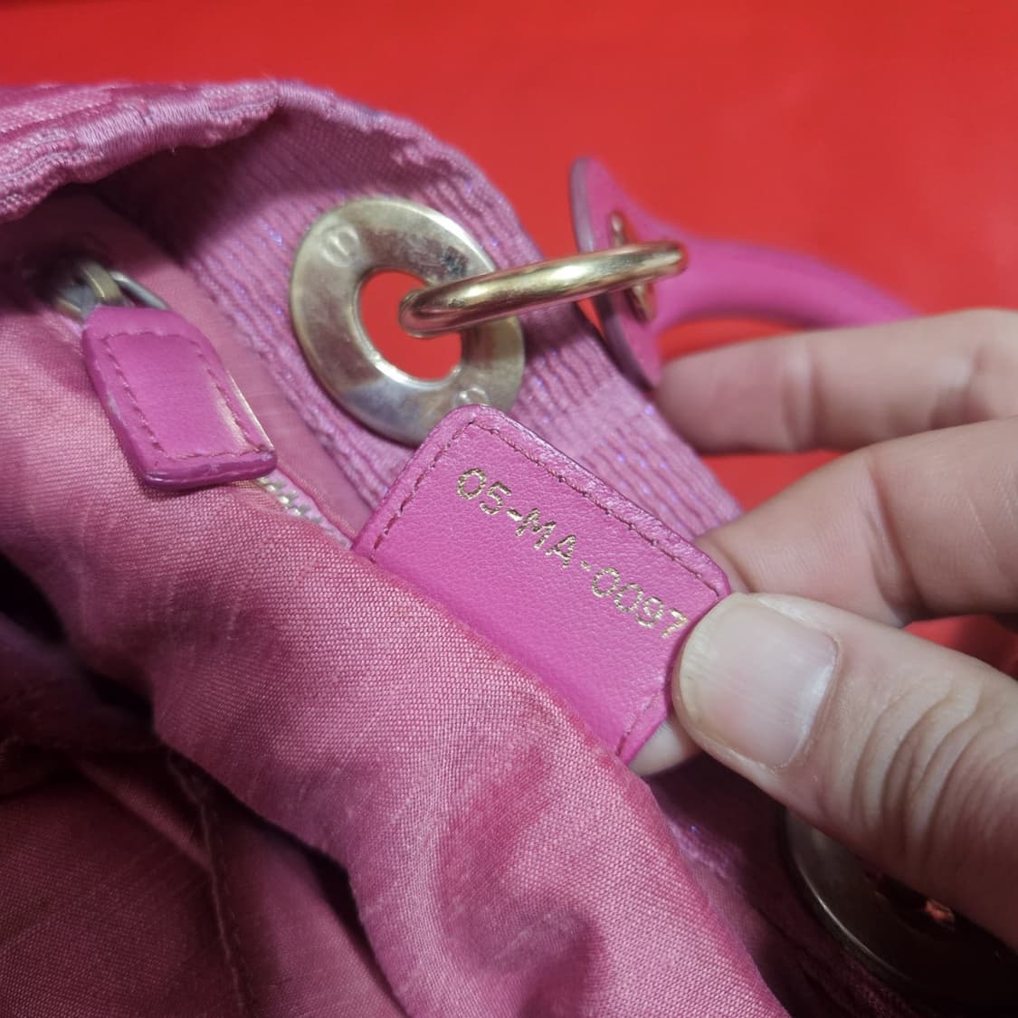 Christian Dior 핫핑크 Lady 토드백 상품이미지6